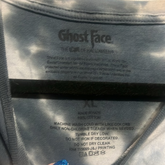 EUC Scream Ghostface Tye Dye "Call Me" Longsleeve Tee - Picture 2 of 4